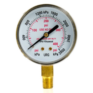 Manometro de 0-400 psi 2 1/2" Weldtech