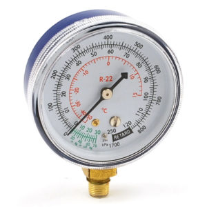 Reloj Baja P/ Manifold (R12-22-502) 0-250 psi 2 1/2¨ Weldtech