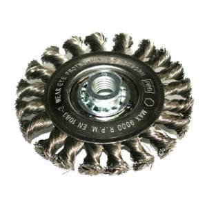 Cepillo de Alambre A/C 4 1/2" X 1/2 X 5/8” 0,50mm Osborn