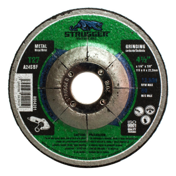 Disco Desbaste P/ Acero al carbon 4-1/2¨X1/4¨X7/8¨ T27