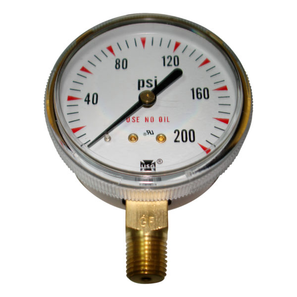 Reloj de 0-100 Psi de 2" Ametek