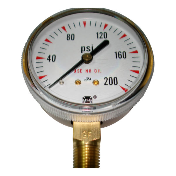 Reloj de 0-200 Psi de 2"1/2 Ametek
