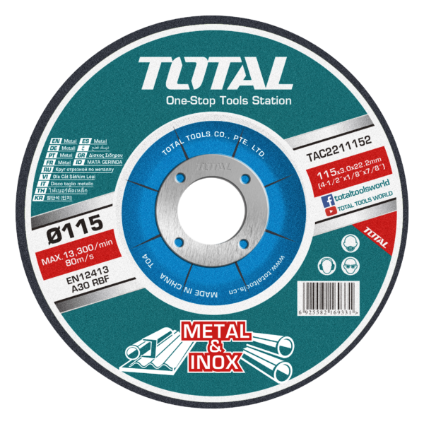 Disco de Corte para metal 4 1/2¨ T42 - TTV