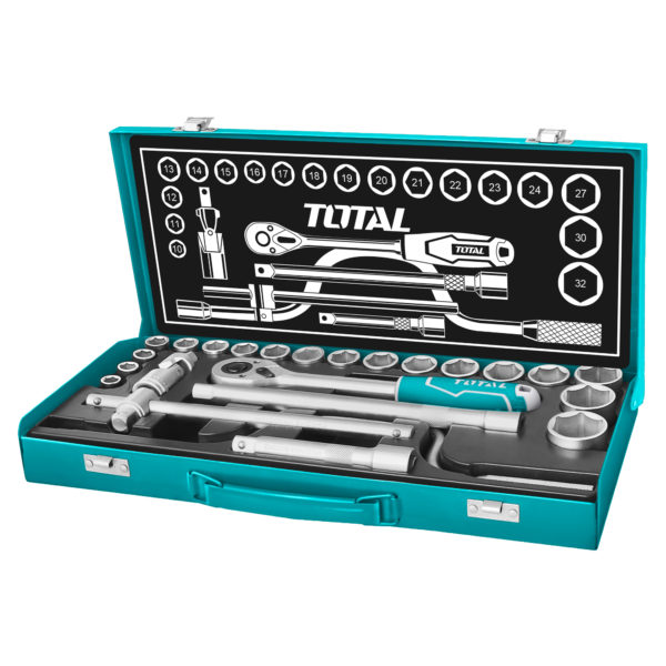 Ratchet de 1/2¨con Juego de Dados (24 piezas) - TTV
