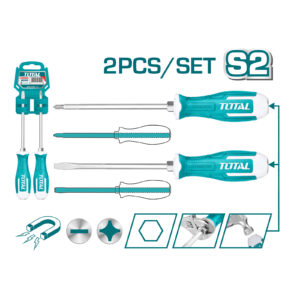 Juego de Destornilladores Variados de 2 Pzas de Acero Industrial S2