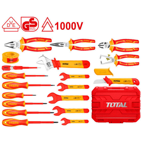 Juego de Herramientas Manuales Aisladas de 19 Piezas 1000V