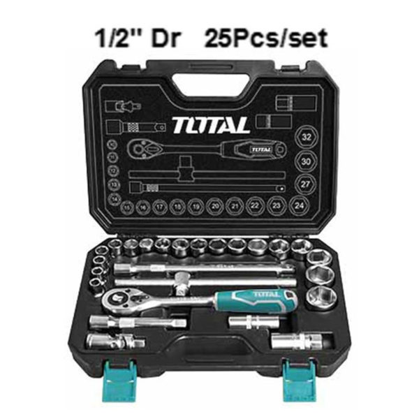 Juego de Dados de 1/2" 25 piezas