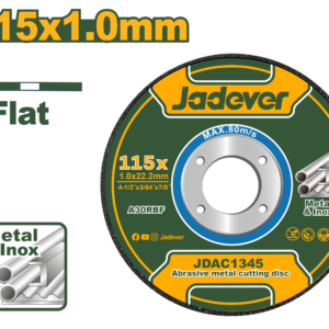 Disco de corte de metal 4 1/2"x3/64"x7/8" Centro Plano
