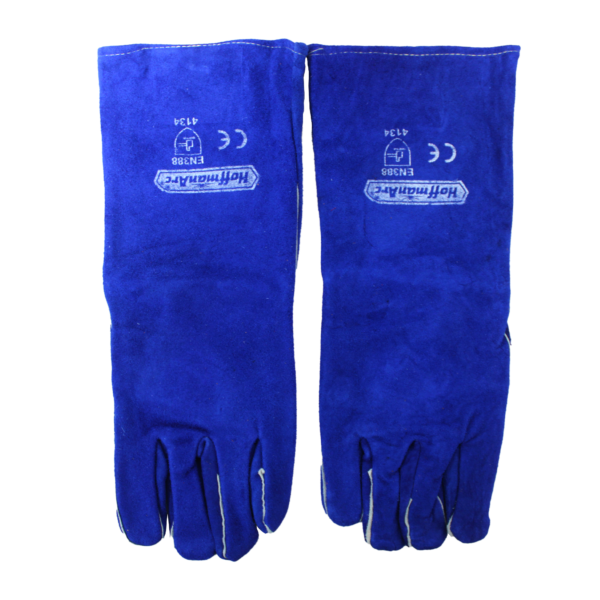 Guante p/Soldador Reforzado 16" Azul Hoffman Arc