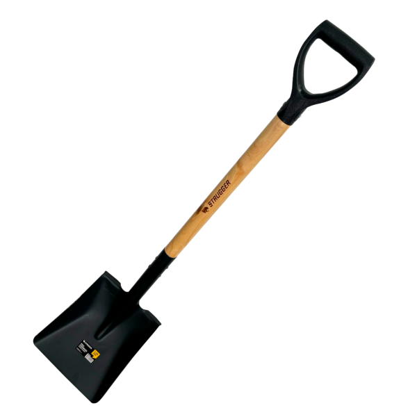 Pala Cuadrada M/ Madera, largo 1.08 mts Marca Strugger