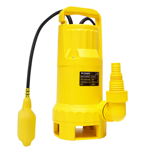 Bomba Sumergible 750W 1HP, Flujo máximo 9m3/h, cable 6.3m