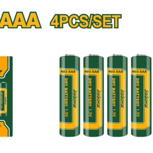 Baterias AAA 1.5V R03 4 Pzas