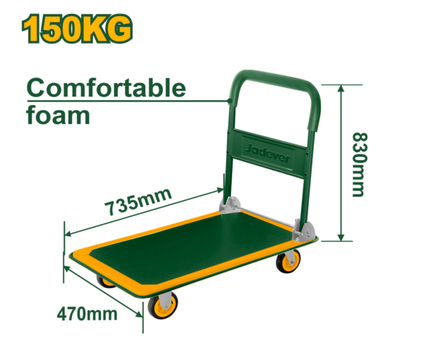 Carro Manual con plataforma plegable 150Kg