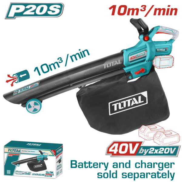 Soplador Inalámbrico 40V 6000-11500/min