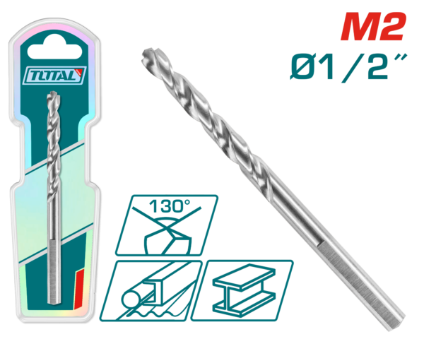 Mecha de acero M2 HSS 1/2¨