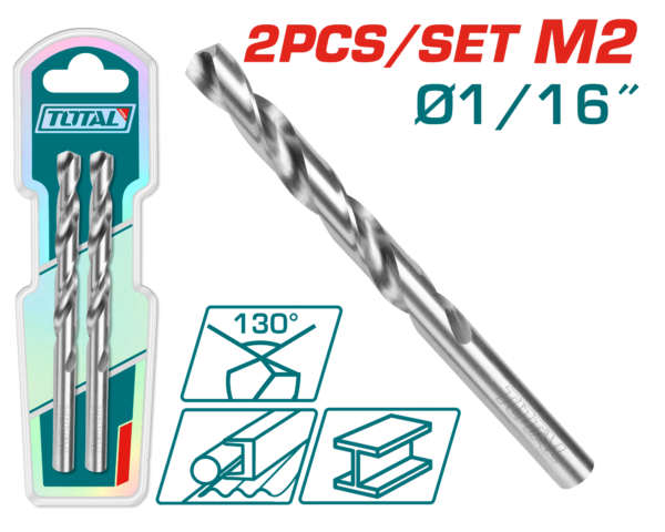 Juego Mechas de acero M2 HSS 1/16"