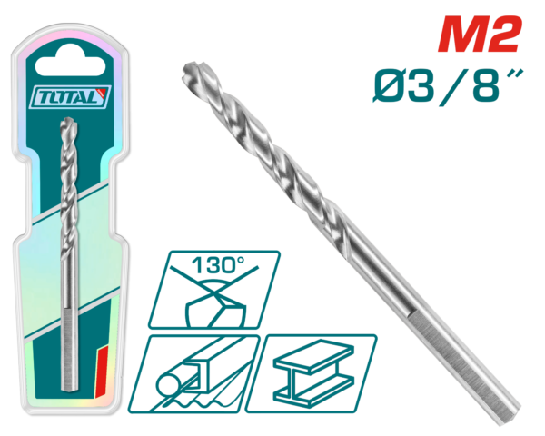 Mecha de acero M2 HSS 3/8"
