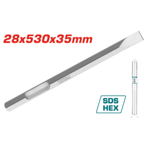 Cincel en Punta Plano 28x35x530mm p/  Demoledor TH220502