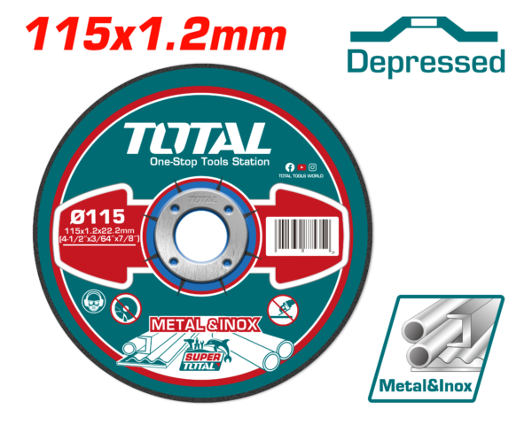 Disco de Corte p/ Metal 4-1/2¨X3/64¨X7/8¨ T27