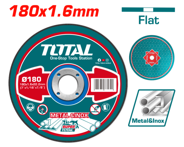 Disco de Corte Metal 7¨X1/16¨X7/8¨ T41 Centro Plano