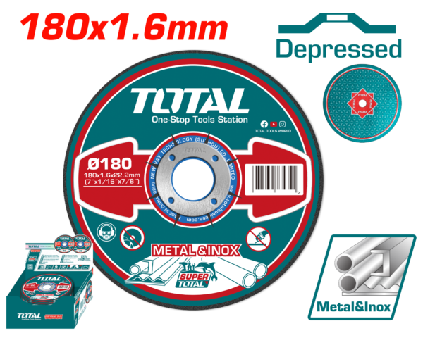 Disco de Corte p/ Metal 7x1/16¨x7/8¨ T42