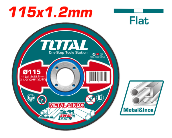 Disco de Corte p/ Metal 4-1/2x3/64¨x7/8¨ T41