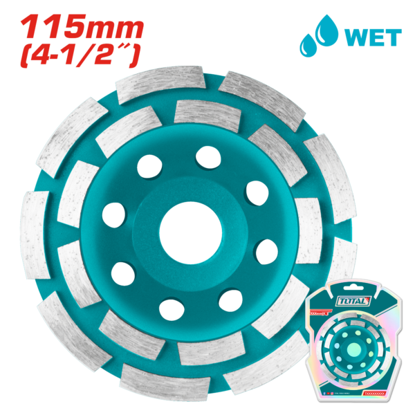 Disco Copa Diamante Segmentado 4 1/2" (115mm) 18 Hojillas