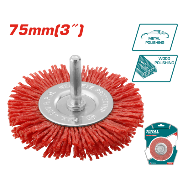 Cepillo de Nylon Circular 3" (75mm)