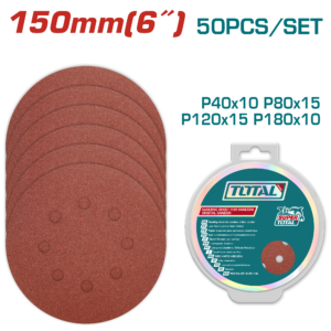 Discos de Lijas p/ Lijadora Orbital P40- P80- P120-P180 50pzas