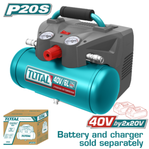 Compresor de Aire Inalámbrico 20Vx2(40V) 6Lts 120 PSI