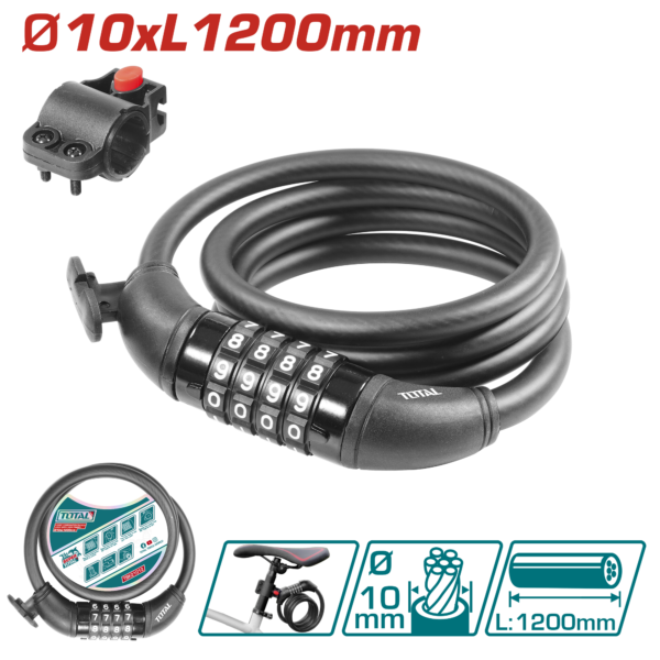 Cadena de Seguridad para Bicicleta 10x1200mm