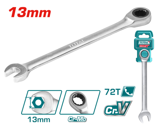 Llave Combinada con Ratchet 13mm