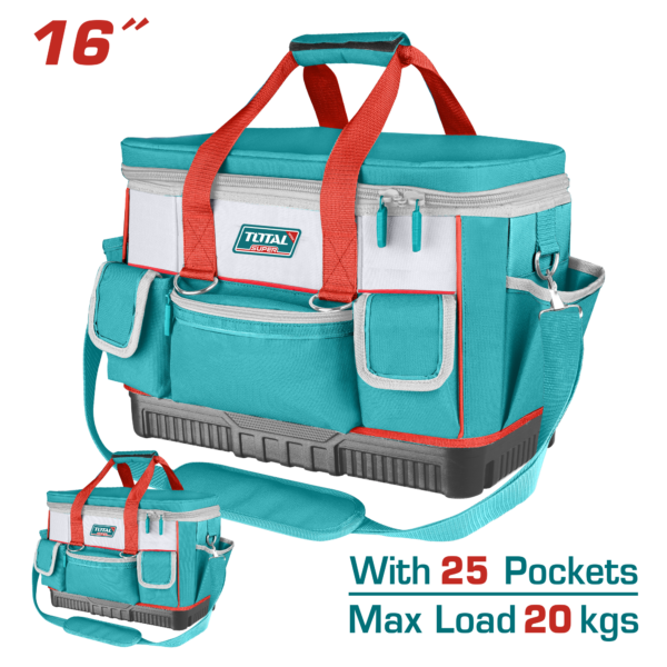 Bolso de Herramientas 16" con 25 Bolsillos