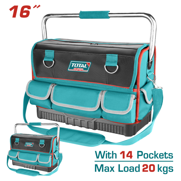 Bolso Caja de Herramientas de 16" 14 Bolsillos