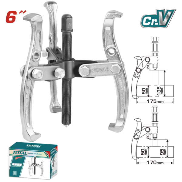Extractor de 3 Mandíbulas de 6"