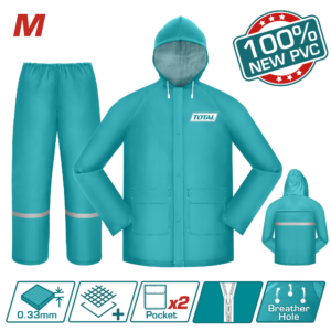 Pantalon y Poncho Impermeable con orificios de ventilación  Talla M