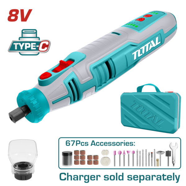 Molinillo de iones de litio 8V 5000-28000 rpm