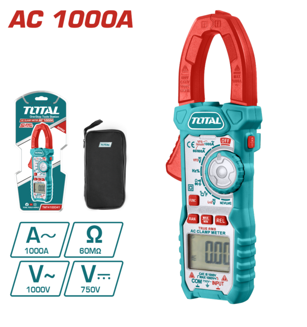 Tester Multimetro AC Digital 6000 cuentas 1000 amp