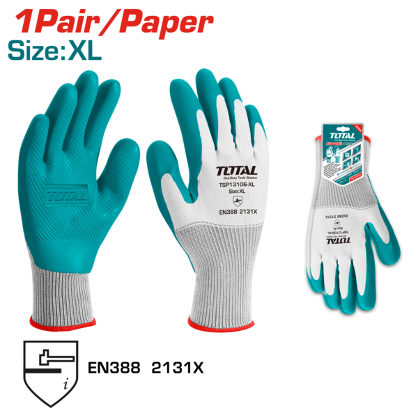Guantes de Latex XL, Palma Texturizada