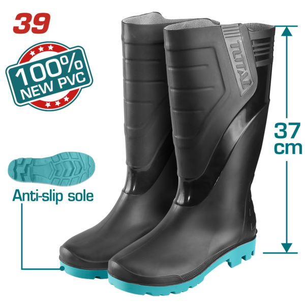 Botas de Hule talla nro 39 Color Negro