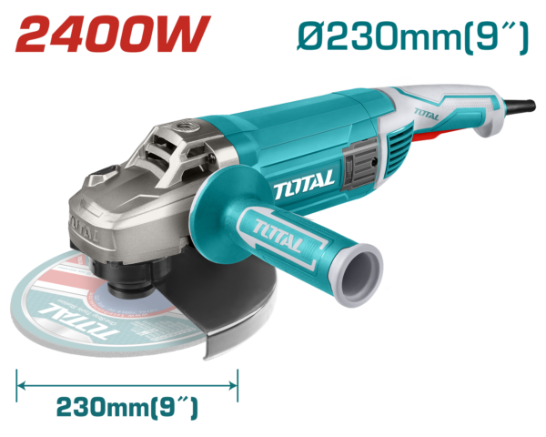 Esmeril Angular de 9" 2400W 6400 rpm 5/8"