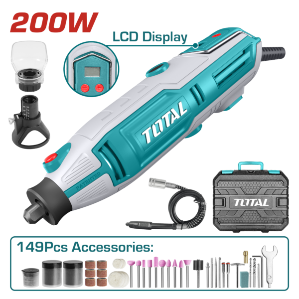 Rotamil 200W, boquilla 1/8" (Mini Amoladora)
