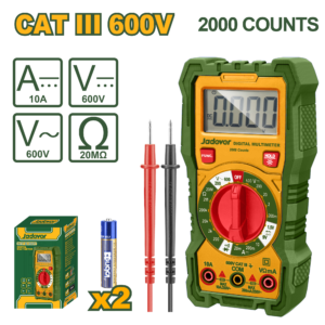 Multimetro Digital  LCD CAT III 600V 2000 Cuentas