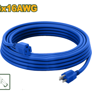 Extensión Electrica Azul 3x16 awg 20m