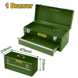 Caja de Herramientas Metalica con Gaveta 470x218x210mm