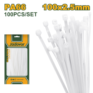 Tirrap de Nylon Blanco 2,5x100mm (100 Pzas)