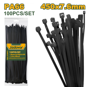 Tirrap de Nylon Negro 7,6x450mm (100 Pzas)