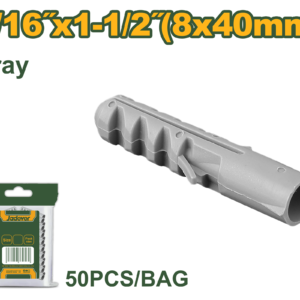 Ramplug Gris Plastico 8x40mm 50 pcs