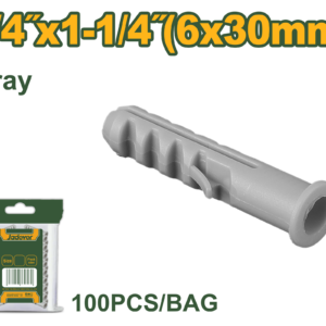 Ramplug Gris Plastico 6x0mm 100 pcs