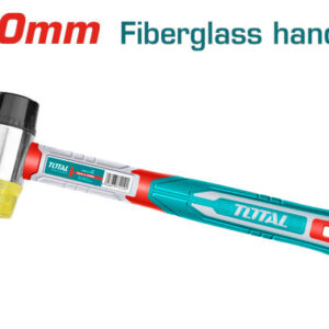 Martillo de Goma y Plastico 40 mm Mango de Fibra de Vidrio